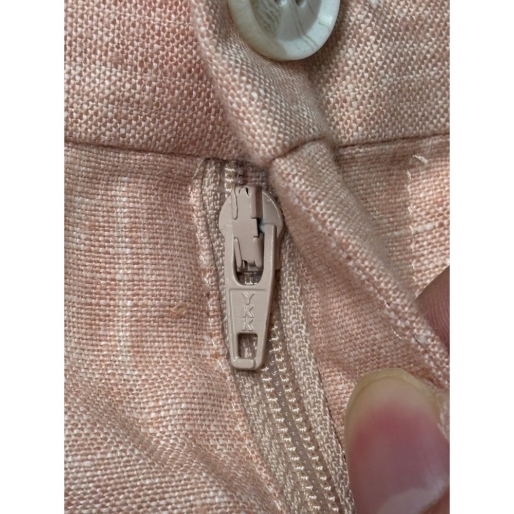 Banana Republic Mens Salmon Pink  Linen Double Breasted Suit 44R Slim Fit 36x25 - Picture 16 of 16